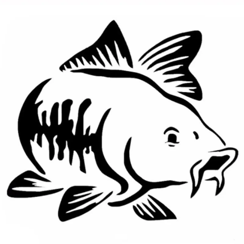 Fishing Boat Inflatable - Stiker Mobil Kartun Ikan Mas Mobil